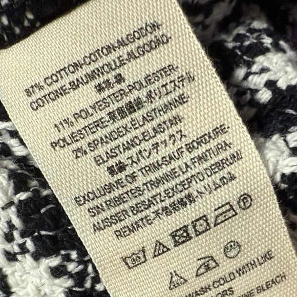 Free People Houndstooth Zip Back Crop Top - Picture 4 of 5